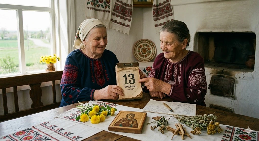 Бабусі розглядають відривний календар