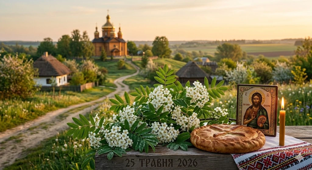 Рябина, пирог и икона
