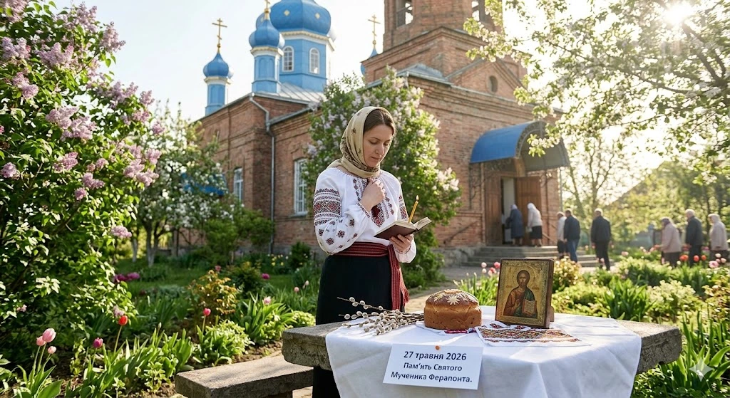 Женщина у храма