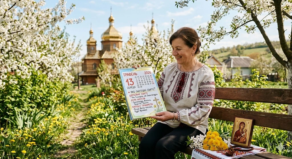 Жінка з травневим календарем