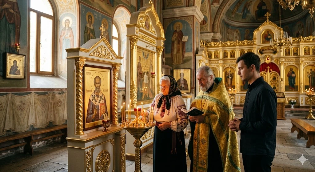 Молитва в храмі
