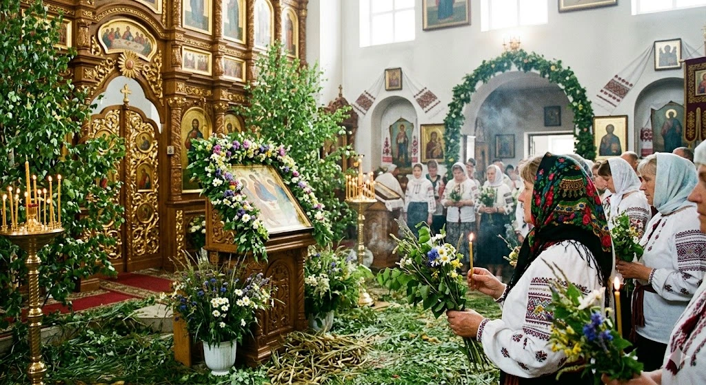 Православное богослужение Троицы