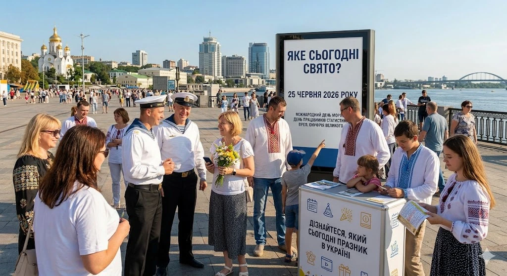 Празднование с моряками в Киеве