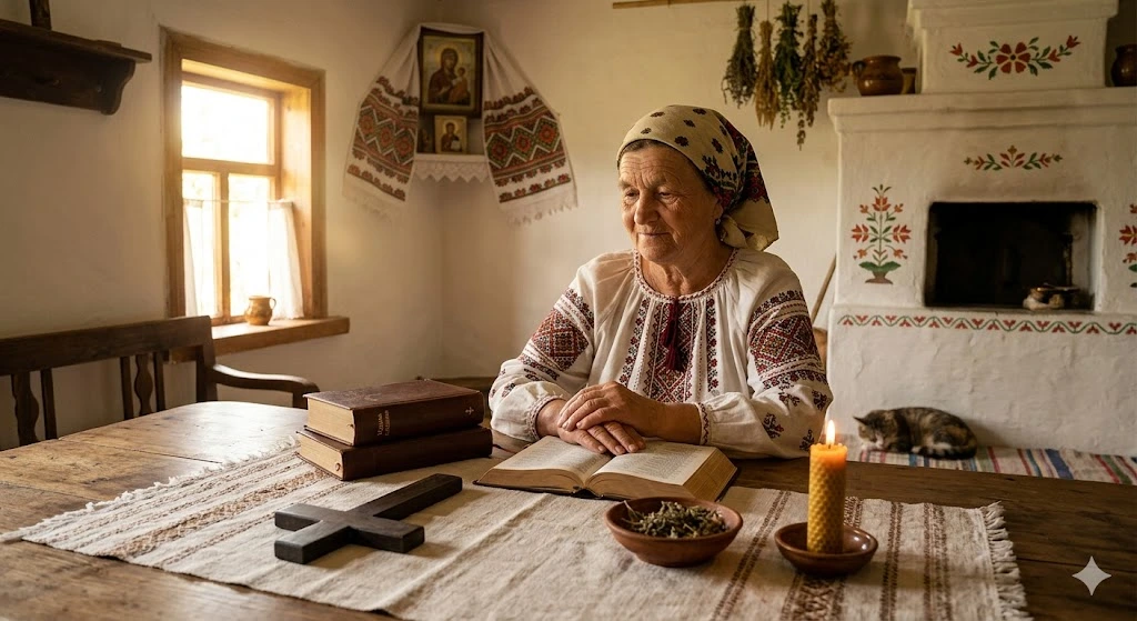 Женщина читает Библию