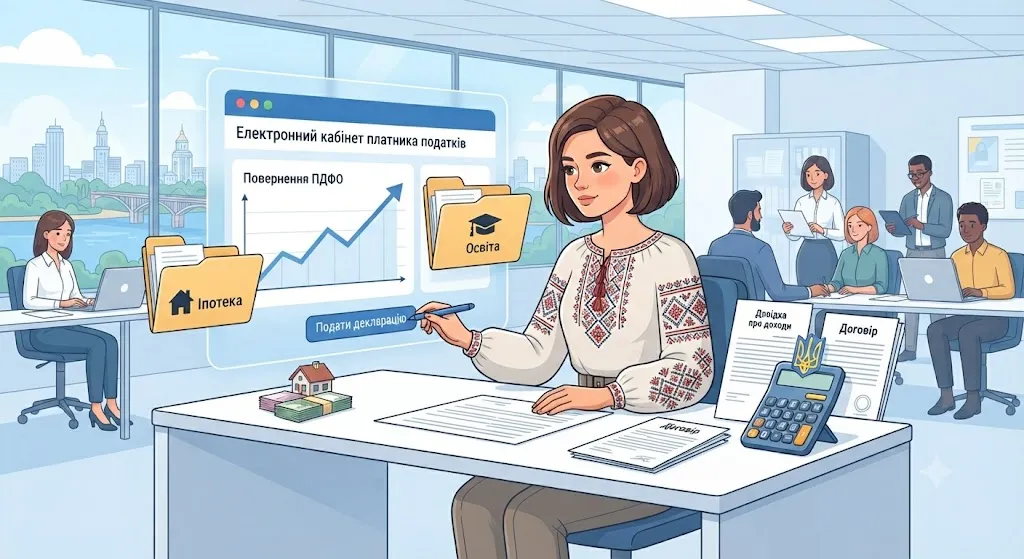 Електронний кабінет, податки, Україна