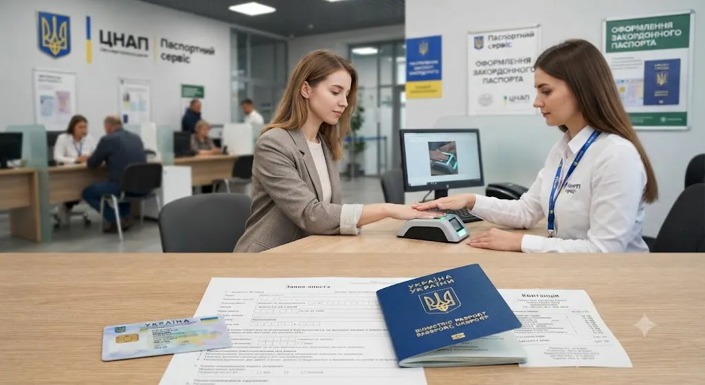 Оформление биометрического паспорта Украина
