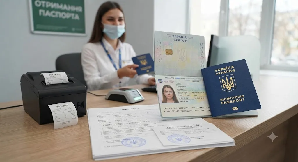 Получение загранпаспорта в офисе