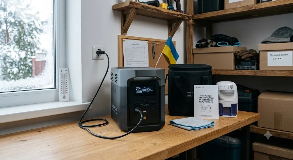 Зарядна станція, зимове зберігання