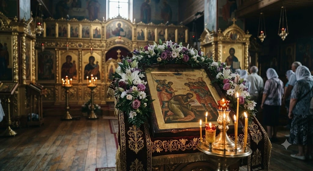 Икона Усекновения в церкви