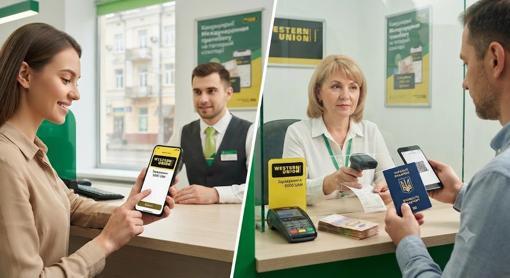 Клиенты получают переводы Western Union в банке