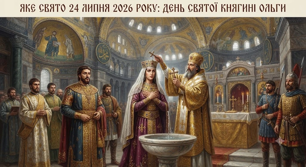 Крещение княгини Ольги в Константинополе