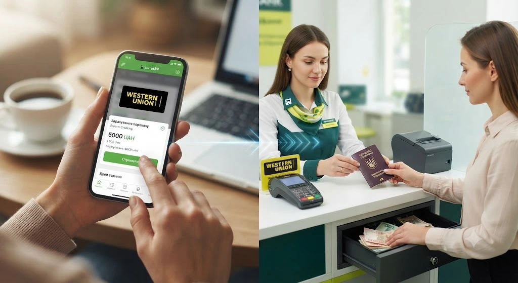 Получение перевода Western Union онлайн и в кассе
