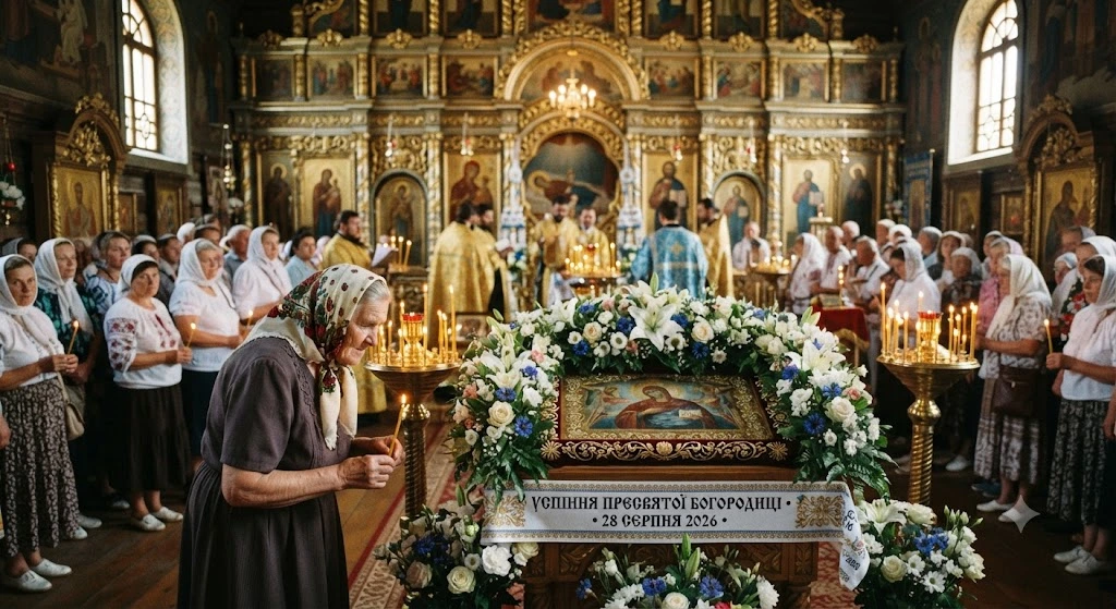 Служба в церкви Успения