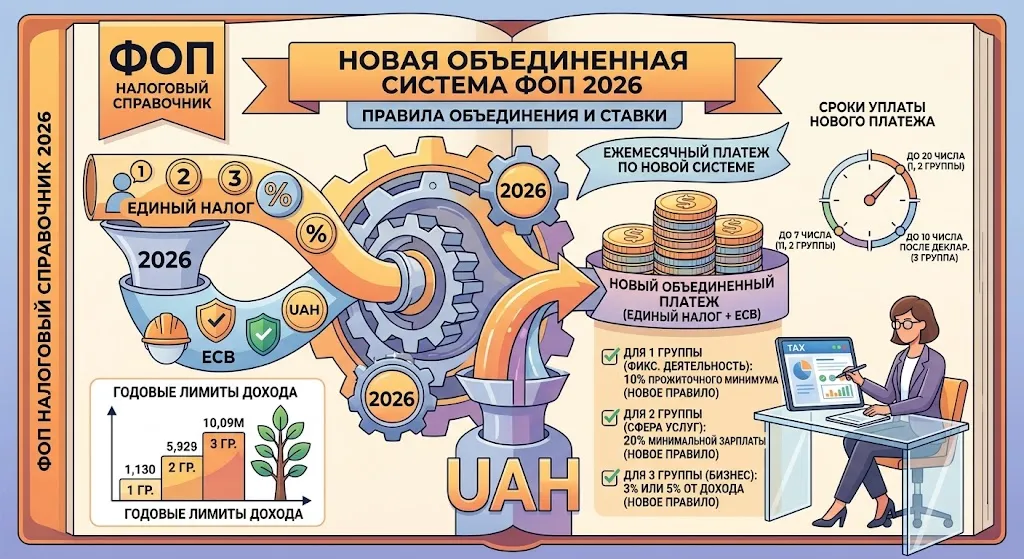 Податки ФОП 2026: ставки та строки.