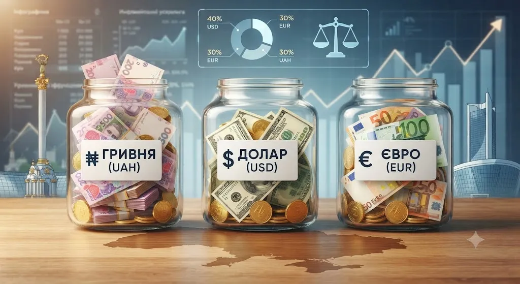 Банки с разными валютами