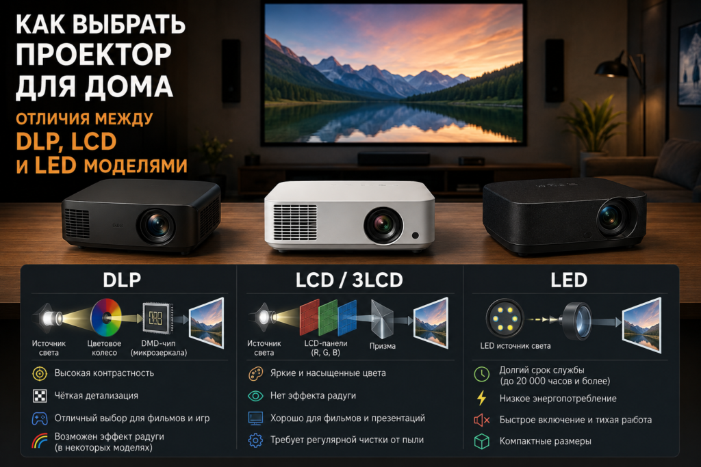 Проектор для домашнего кинотеатра