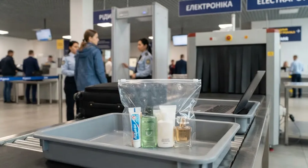 Досмотр ручной клади в аэропорту