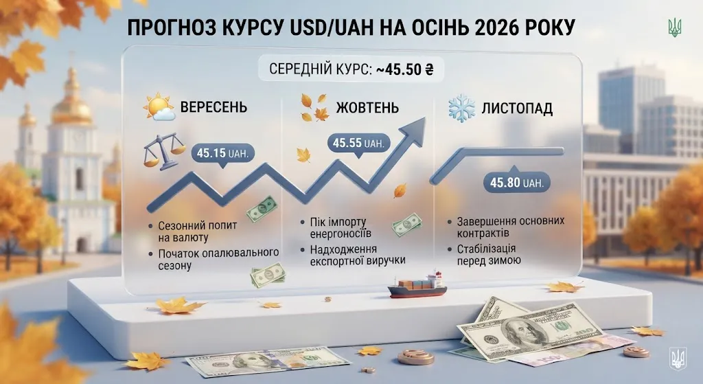 График курса гривны осенью