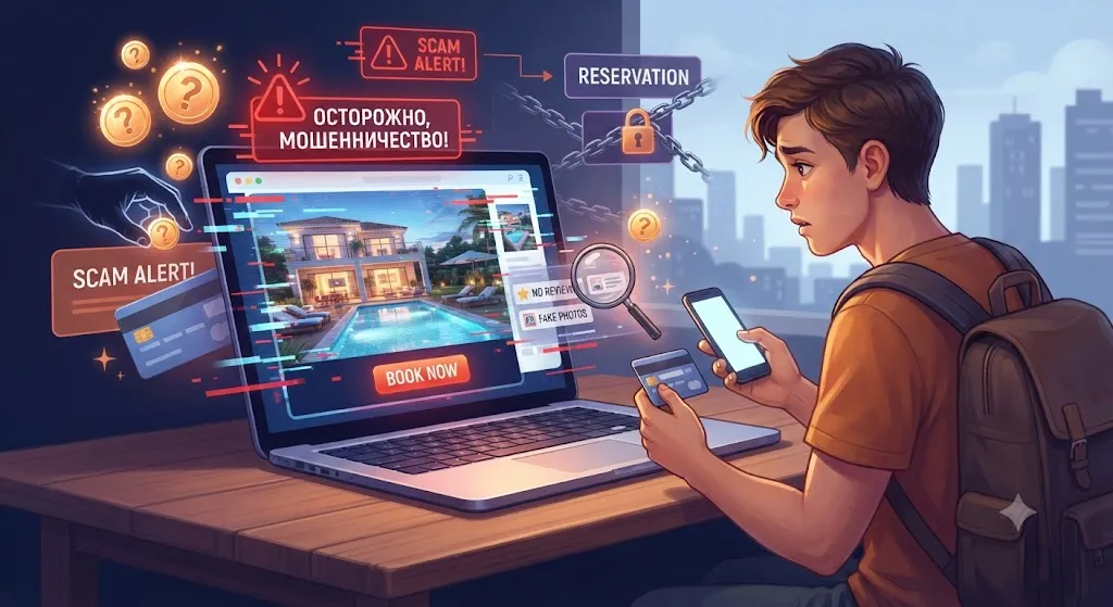 Мошенничество при онлайн-бронировании жилья