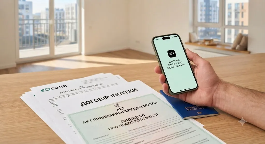 Оформление договора ипотеки єОселя