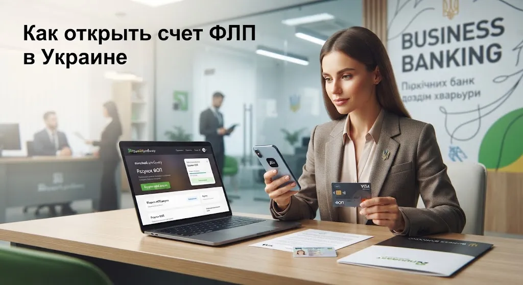 Предприниматель открывает счет онлайн