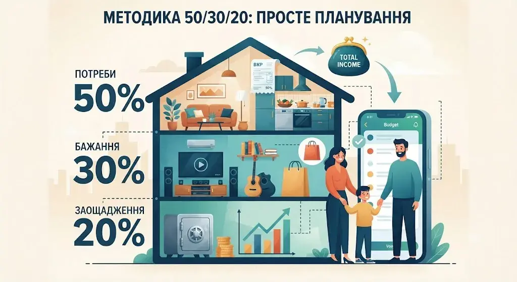 Сім'я планує сімейний бюджет