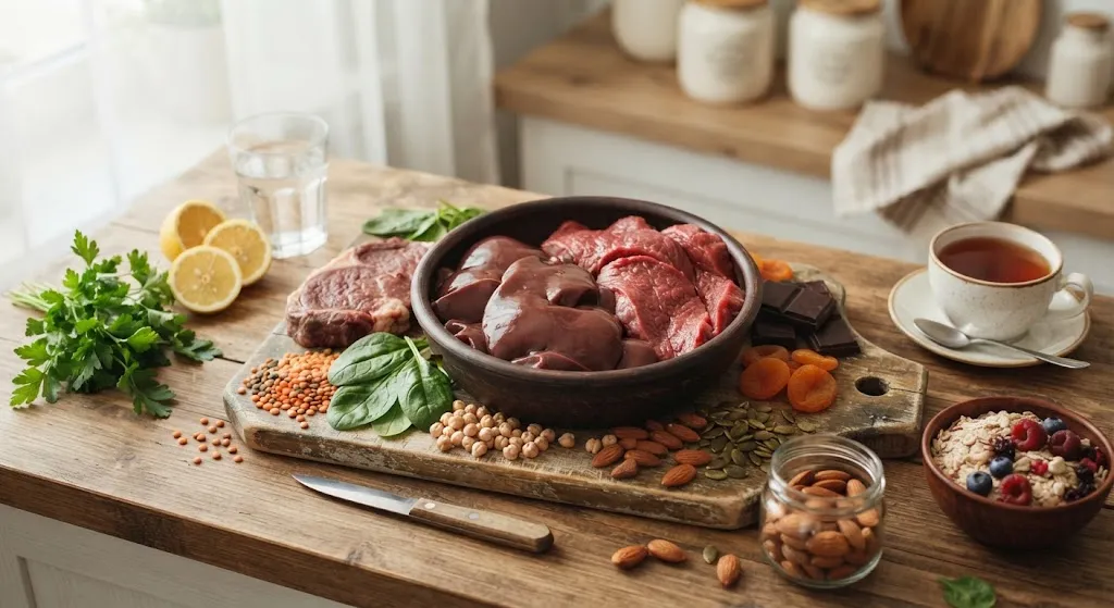 Продукты, богатые железом
