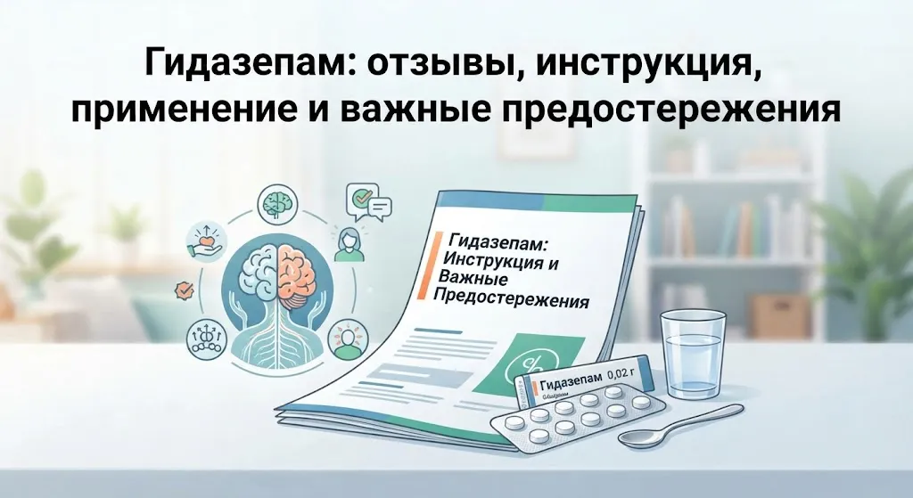 Инструкция к препарату Гидазепам